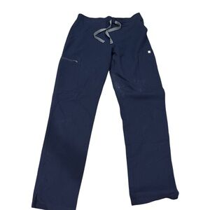 Figs Men's Dark Blue Joggers with Gray Drawstring